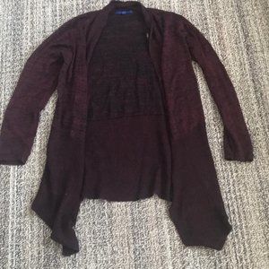 Apt. 9 Red and Black Cardigan